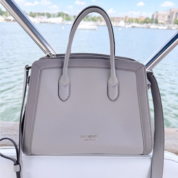 kate spade Handbags - Kate Spade EUC Knott pebbled leather satchel crossbody
